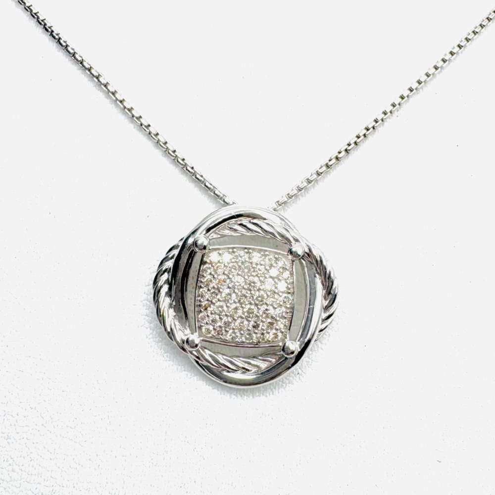 David Yurman 11mm Pave Diamond
Infinity Necklace